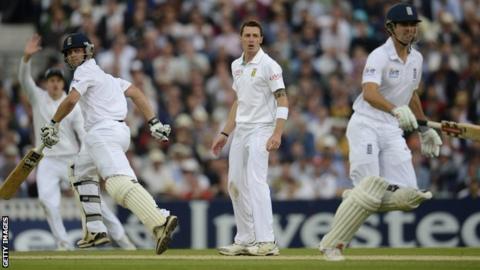 Jonathan Trott, Dale Steyn and Alastair Cook