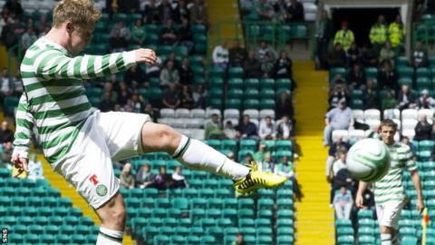Kris Commons was on target for Celtic against Inter Milan