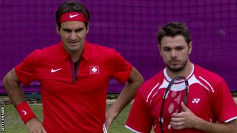 Roger Federer and Stanislas Wawrinka