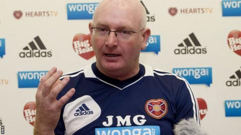 Hearts manager John McGlynn