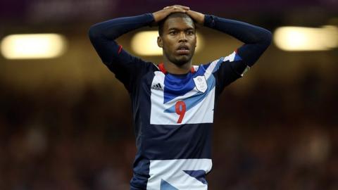 Daniel Sturridge reacts after GB beaten on penalties by South Korea