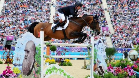 GB's Nick Skelton in action
