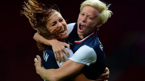 Alex Morgan and Megan Rapino