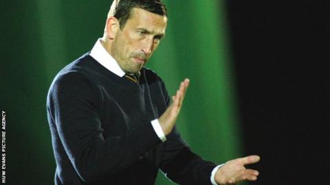 Newport County manager Justin Edinburgh