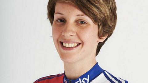 Para-cyclist Crystal Lane