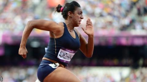 Syrian hurdler Ghfran Almouhamad