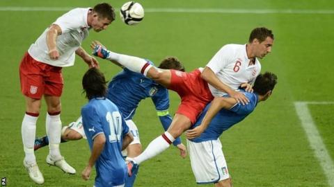 England threatened goal