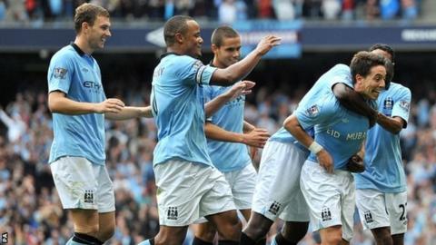 Manchester City celebrate