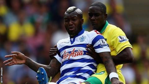 Djibril Cisse and Leon Barnett