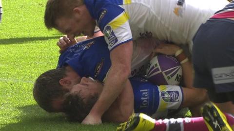 Hodgson try wins cup for Warrington