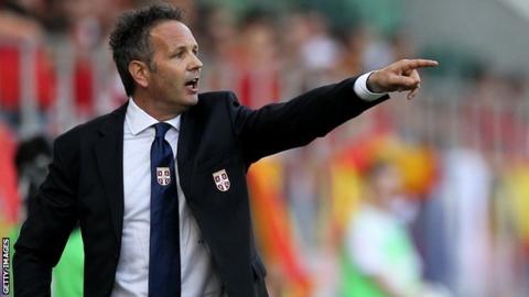 Serbia head coach Sinisa Mihajlovic