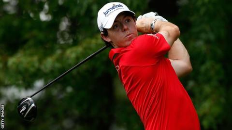 Rory McIlroy shares the BMW Championship lead