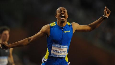 Olympic champion Aries Merritt