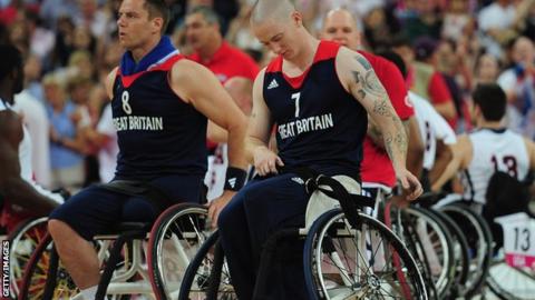 A dejected Terry Bywater after Great Britain's bronze-medal match defeat
