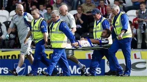Darren McGregor was injured against Hibs