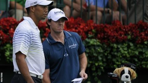 Tiger Woods and Rory McIlroy