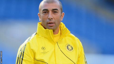 Chelsea manager Roberto Di Matteo