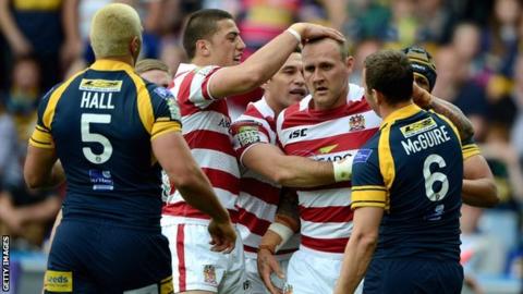 Wigan take on Leeds in the Challenge Cup semi-final