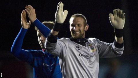 Inverness goalkeeper Ryan Esson