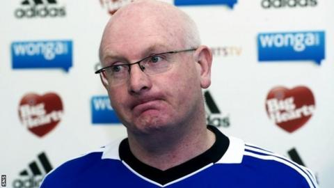 Hearts manager John McGlynn