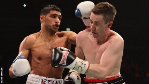 Amir Khan (left) and Paul McCloskey