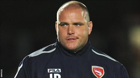 Morecambe manager Jim Bentley