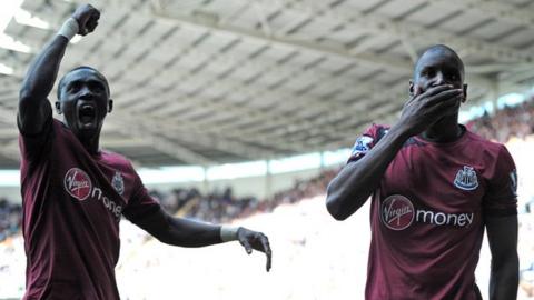 Papiss Demba Cisse and Demba Ba