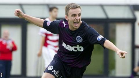 Partick Thistle striker Steven Lawless