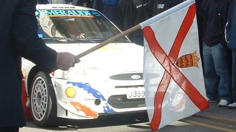 Jersey flag at Jersey Rally