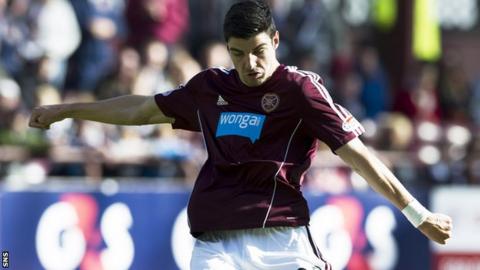 Hearts striker Callum Paterson