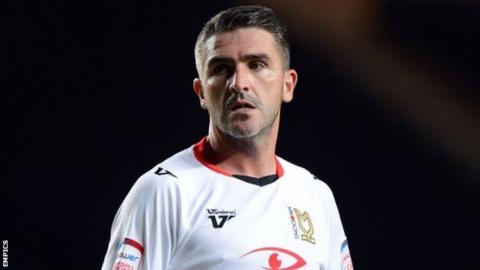 MK Dons striker Ryan Lowe