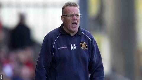 Adamson on the sidelines with Dumbarton