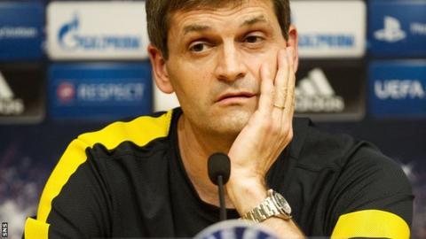 Vilanova addresses the media
