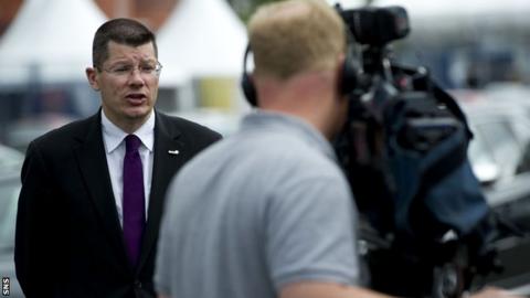 Doncaster addresses the media
