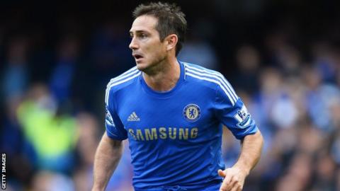 Chelsea midfielder Frank Lampard