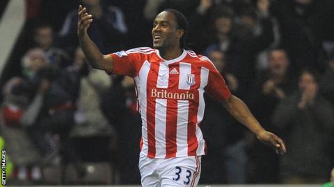 Stoke City striker Cameron Jerome