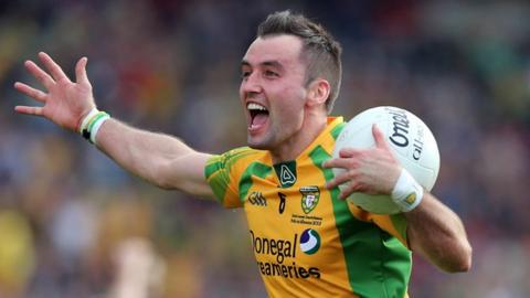 Karl Lacey celebrates after Donegal's victory in the All-Ireland final