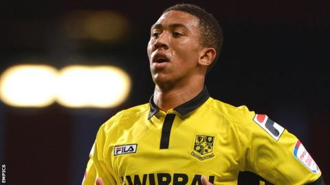 Tranmere Rovers midfielder Liam Palmer