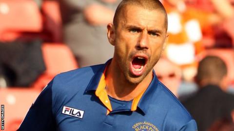 Blackpool striker Kevin Phillips