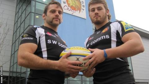 Chris Whitehead (left) and Luke Cowan-Dickie