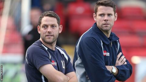 Leam Richardson and James Beattie