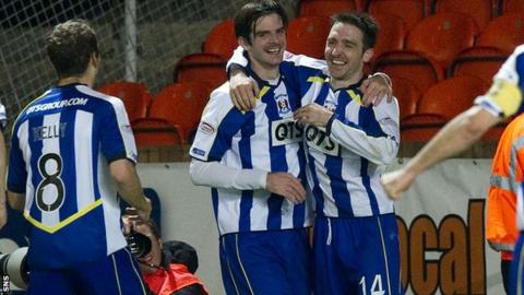 Kilmarnock twice led by two goal at Tannadice