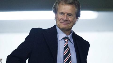 Johnston at Ibrox last season