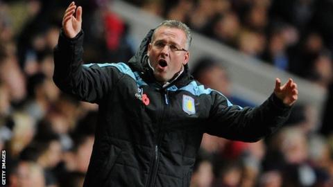 Aston Villa boss Paul Lambert