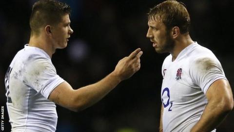 Owen Farrell and Chris Robshaw