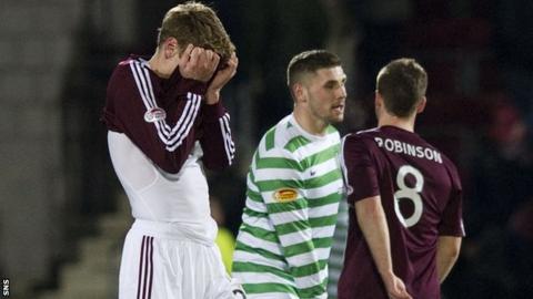 Hearts captain Marius Zaliukas