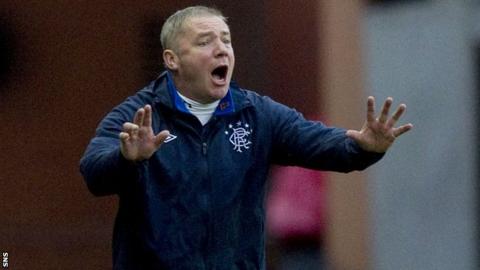 Rangers manager Ally McCoist