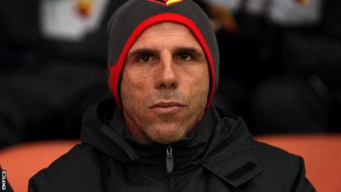 Watford manager Gianfranco Zola
