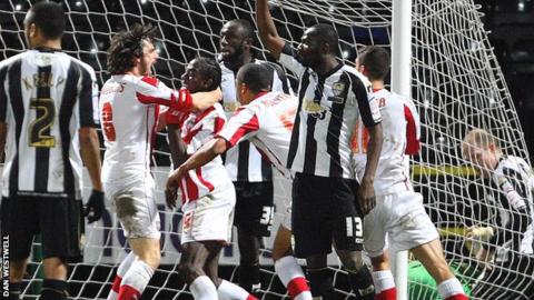 Clayton Donaldson scores Brentford's winner