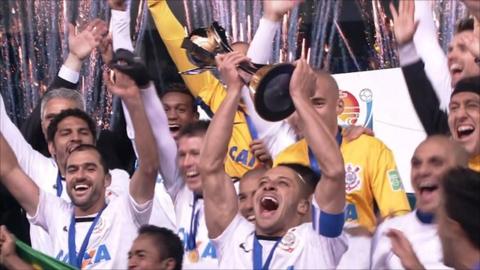 Corinthians celebrate winning the Club World Cup